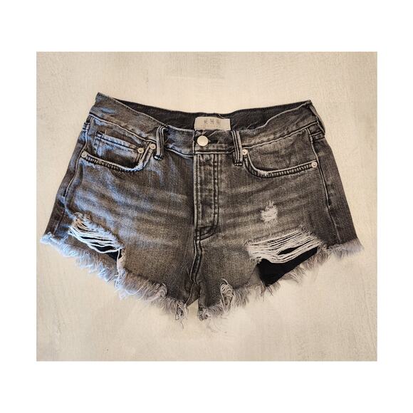 We The Free Pants - We The Free Women's Cut Off Denim Shorts SZ 25 Distressed Button Fly